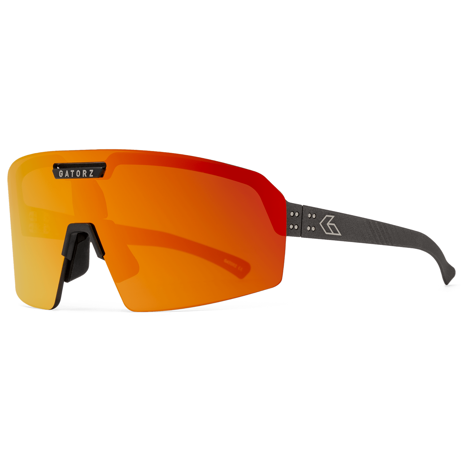 Gatorz Havok Safety Glasses-Graphite Frame - Rose Sunburst Mirror Anti-Fog Lens-GZ-13-177-Safety Glasses USA-13