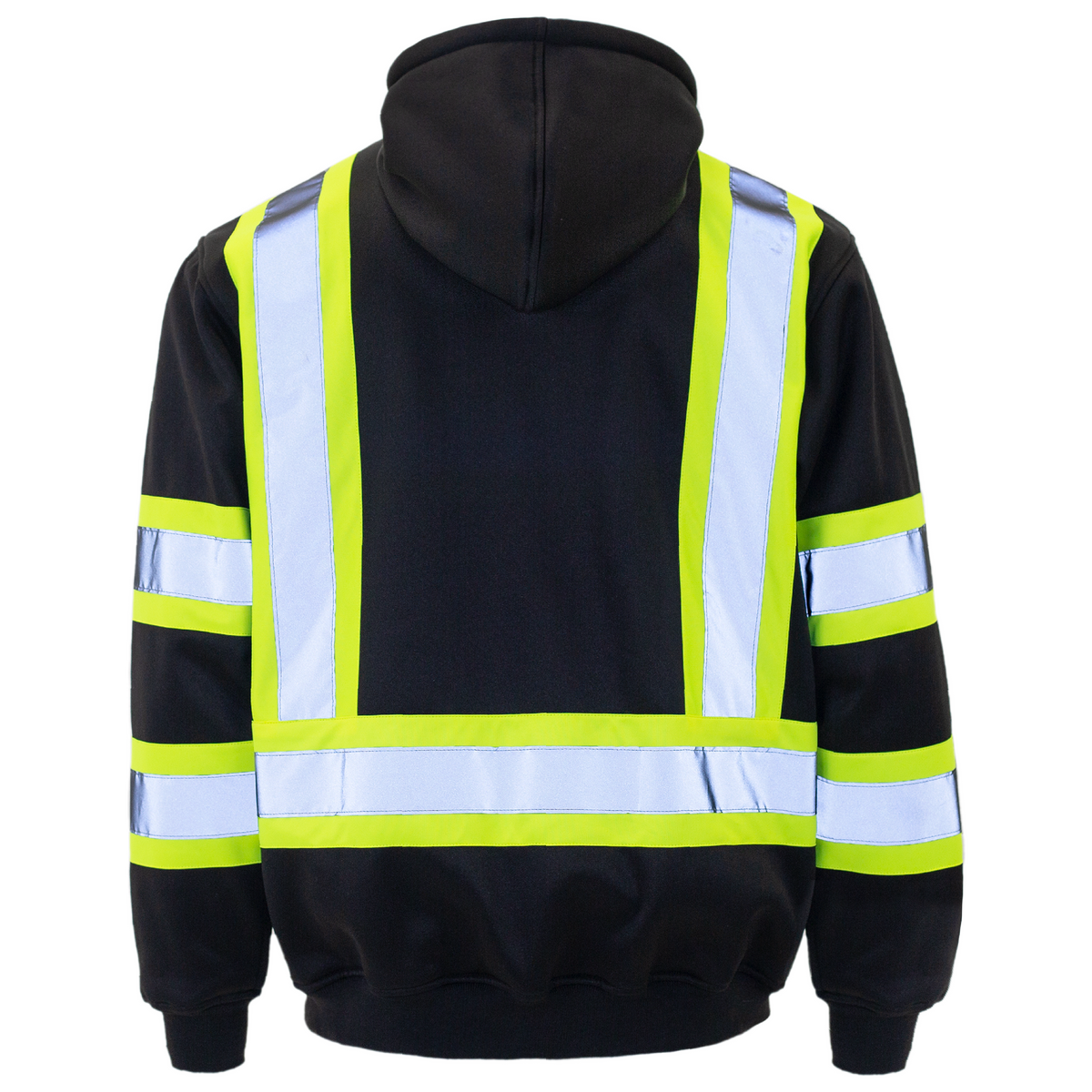 Jorestech Hi-Vis Safety Hooded Sweatshirt with Reflective Stripes