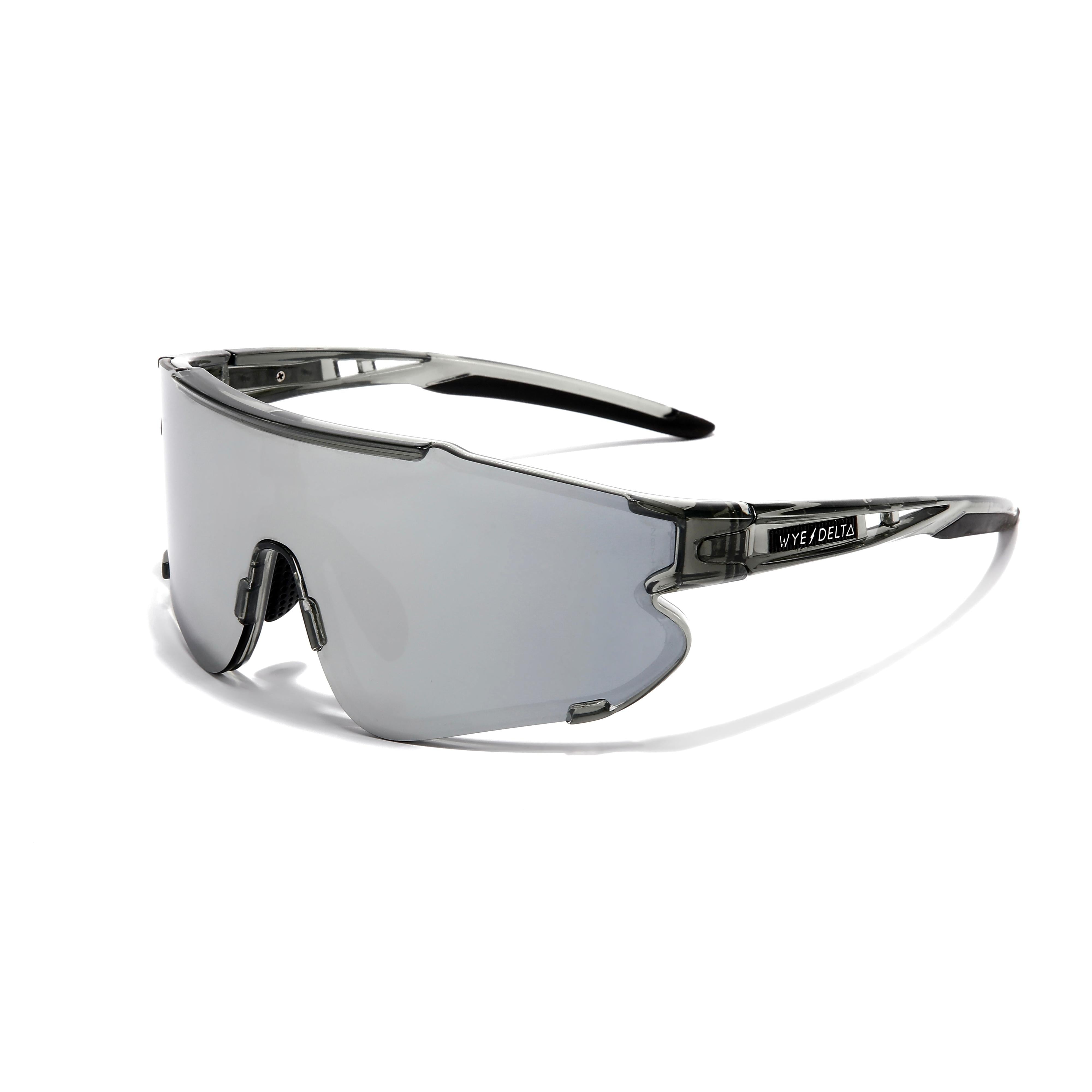 Wye Delta Z87+ HiViz Transparent Grey Mirror Polarized Safety Glasses-Safety Glasses USA-1