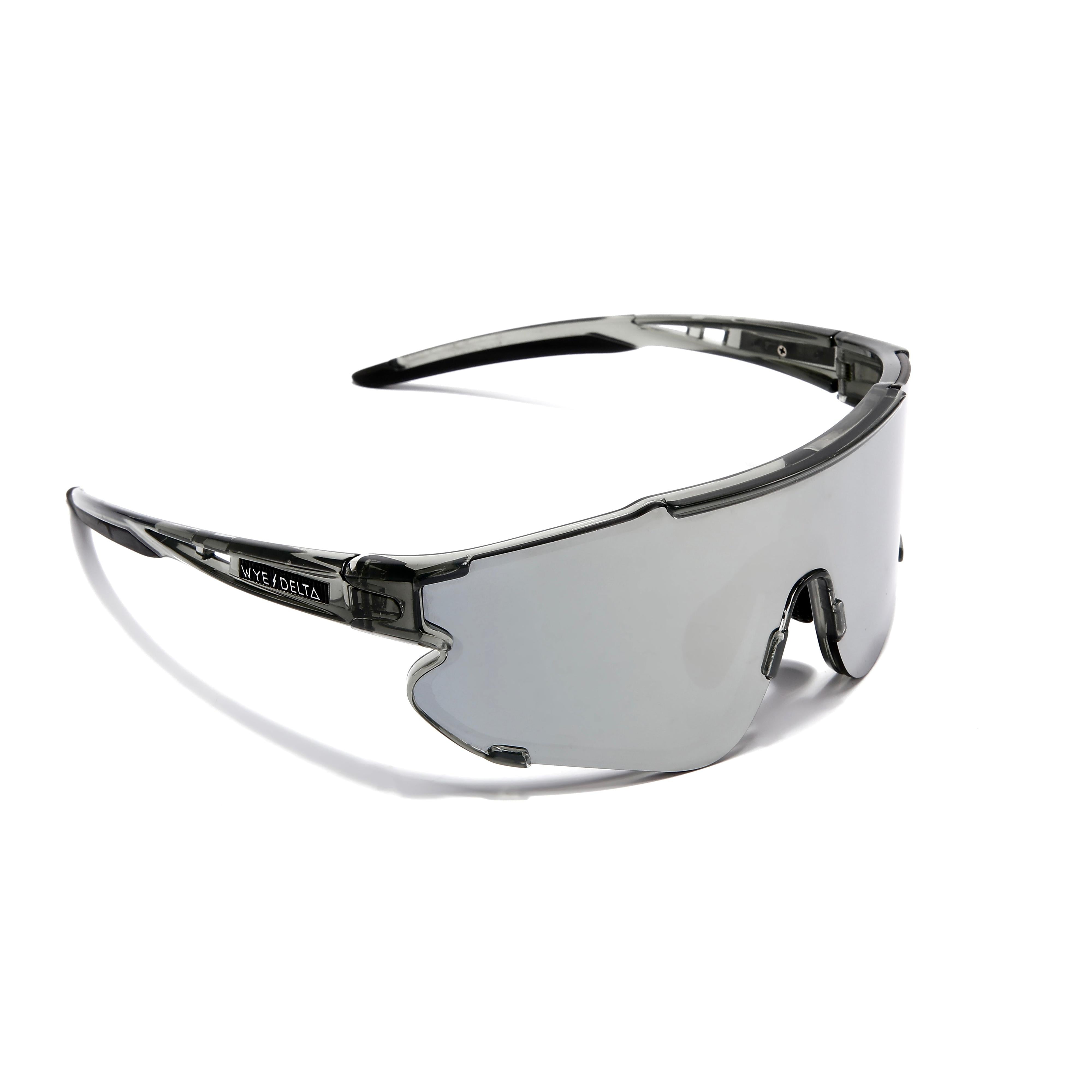 Wye Delta Z87+ HiViz Transparent Grey Mirror Polarized Safety Glasses-Safety Glasses USA-3