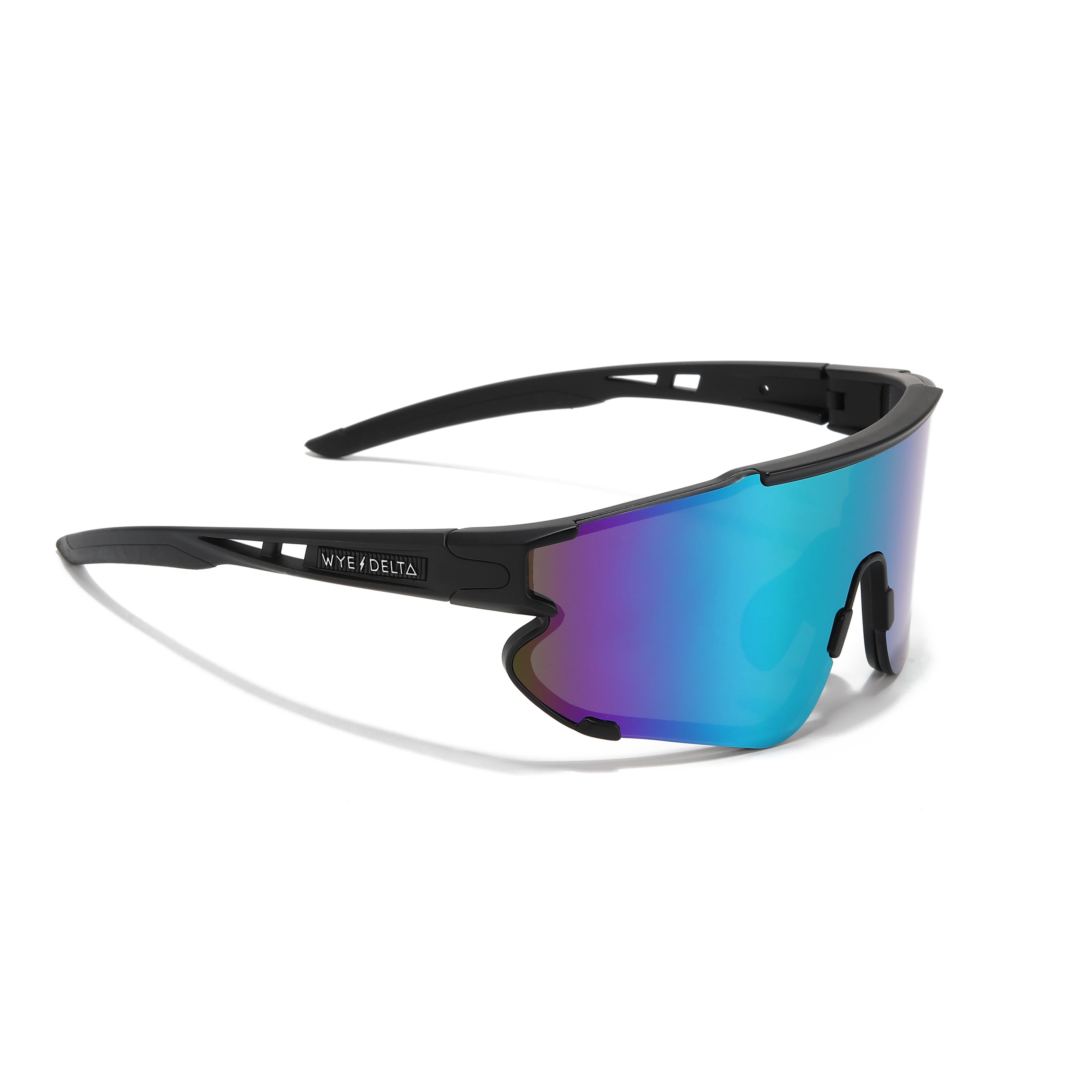 Wye Delta Z87+ HiViz Matte Black Green Revo Polarized Safety Glasses-Safety Glasses USA-5