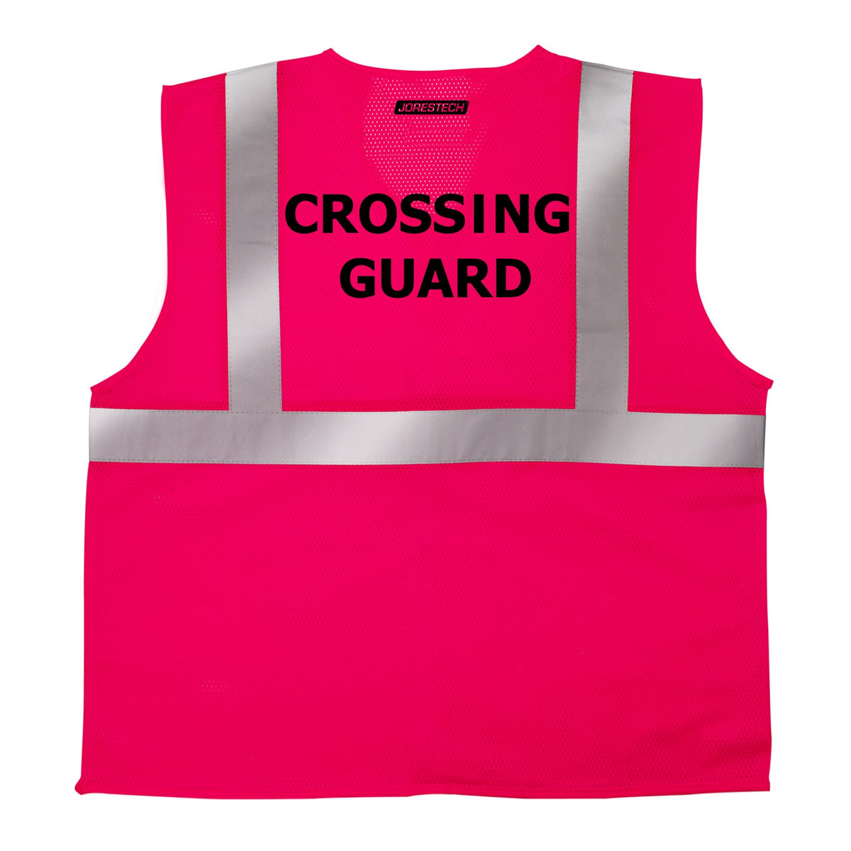 Jorestech Printed Hi-Vis Mesh Safety Vest with 2” Reflective Strips and Pocket - PinkFit Collection