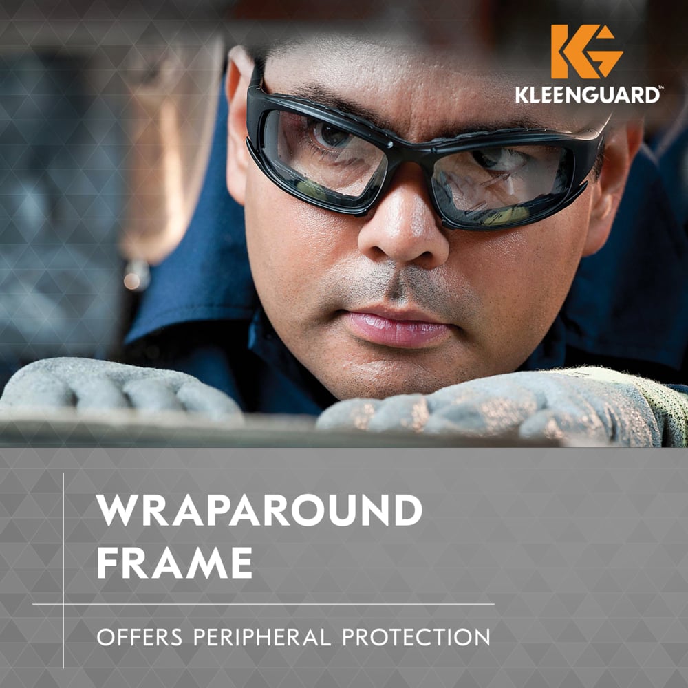 KleenGuard Calico Safety Glasses Goggles Foam-Padded with Clear Anti-Fog Lens-25672-Safety Glasses USA-2