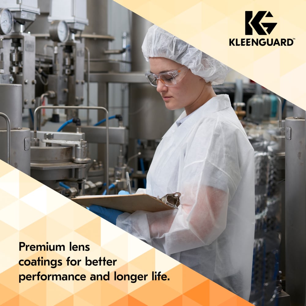 KleenGuard Maverick Safety Glasses with Clear Frame and Clear Anti-Fog Lens-49301-Safety Glasses USA-6