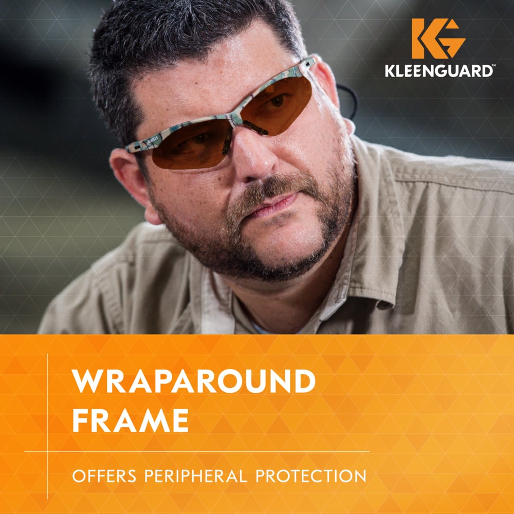 KleenGuard Nemesis Safety Glasses with Camo Frame and Bronze Lens-19644-Safety Glasses USA-2
