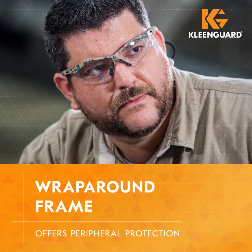 KleenGuard Nemesis Safety Glasses with Camo Frame and Clear Anti-Fog Lens-22608-Safety Glasses USA-2