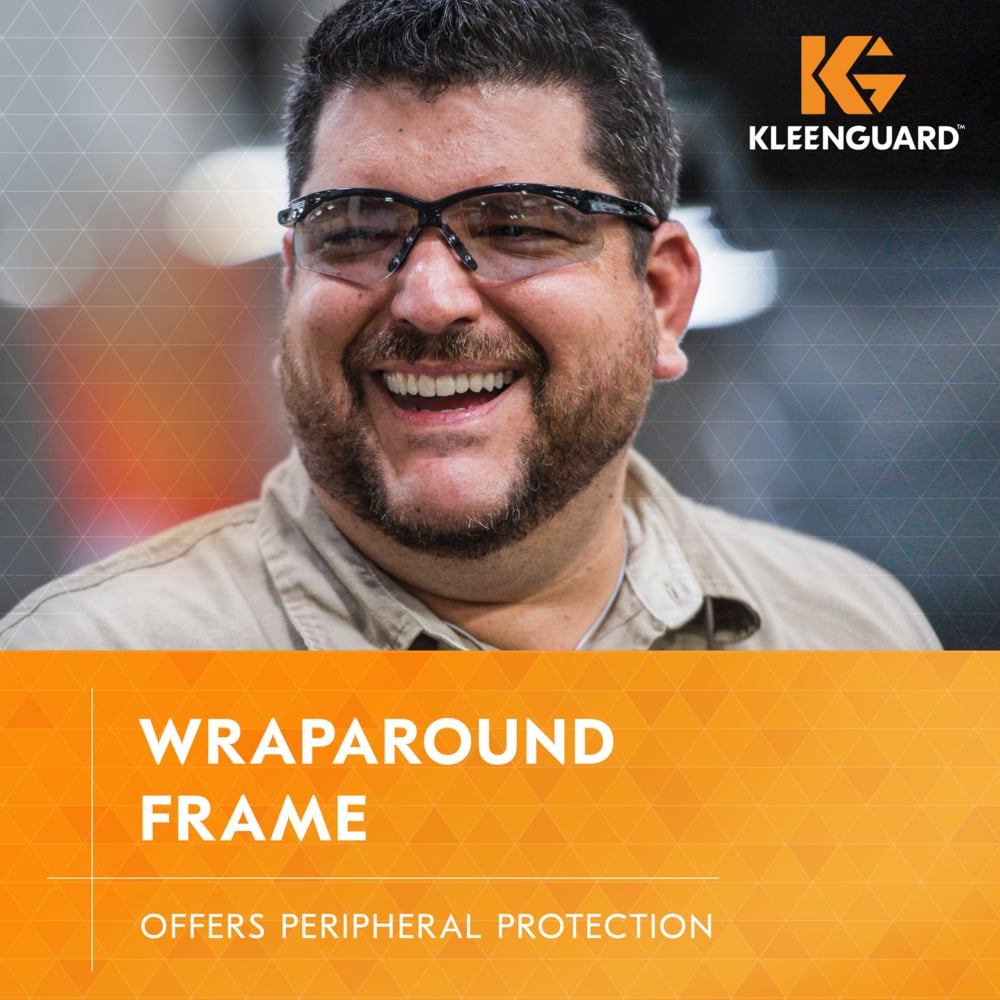 KleenGuard Nemesis Safety Glasses with Black Frame and Indoor/Outdoor Lens-25685-Safety Glasses USA-2