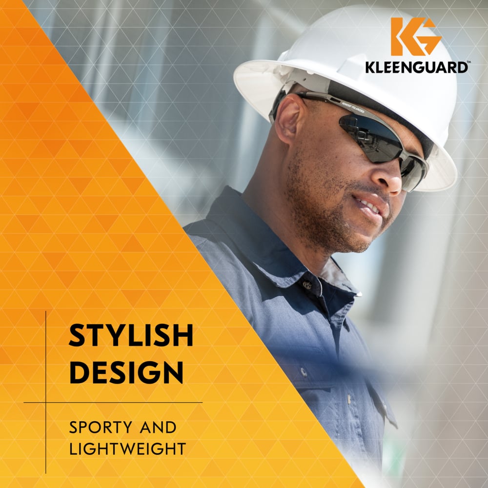 KleenGuard Nemesis Polarized Safety Glasses 28635 with Smoke Lenses