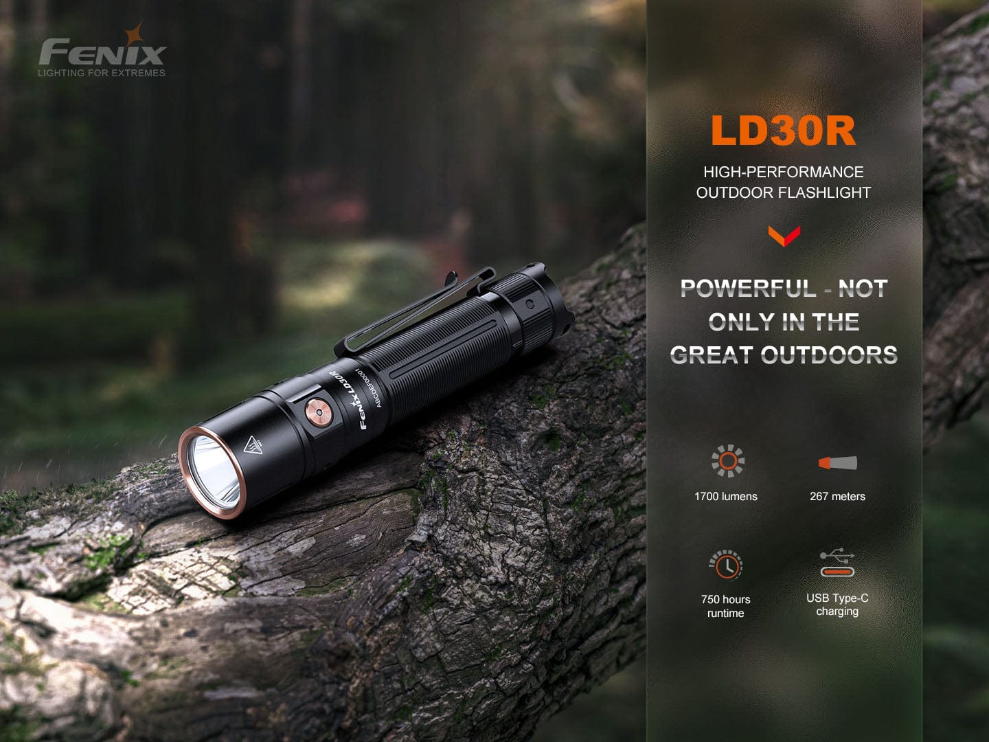Fenix LD30R High-Performance Lightweight Flashlight-FX-LD30R-Safety Glasses USA-3