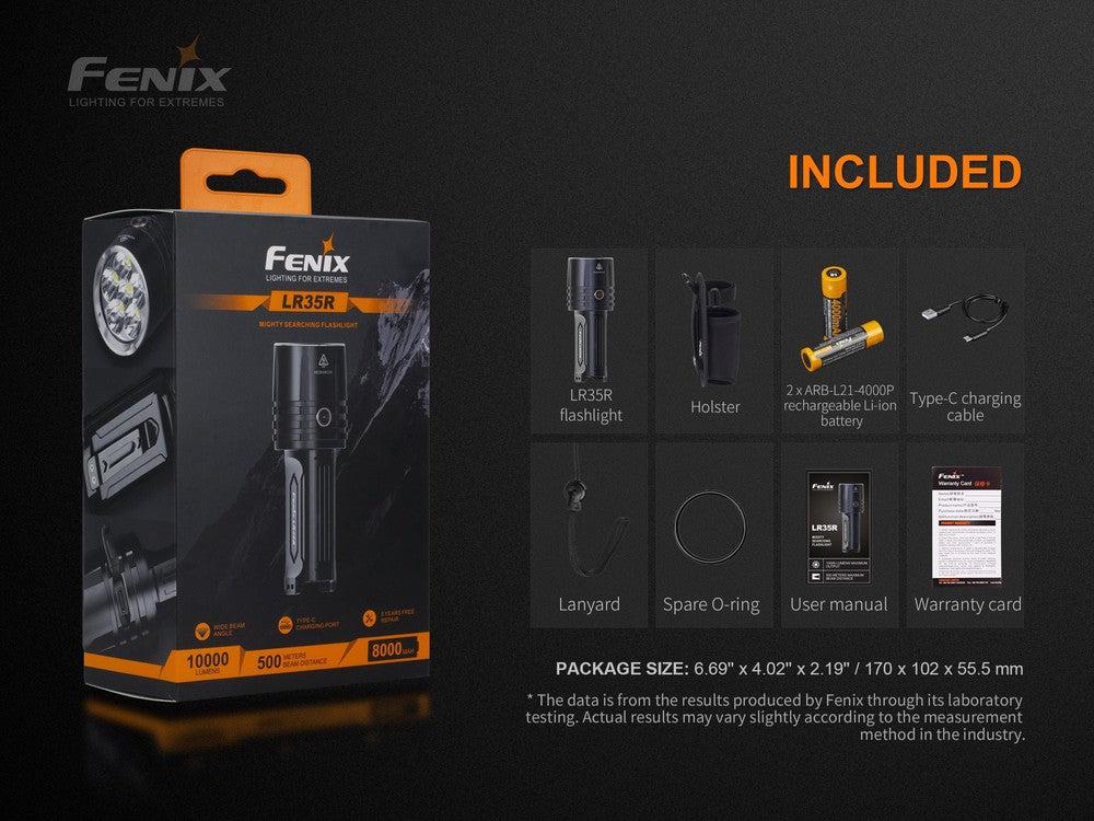 Fenix LR35R Rechargeable LED Flashlight - 10,000 Lumens-sku-44858591609128-Safety Glasses USA-14