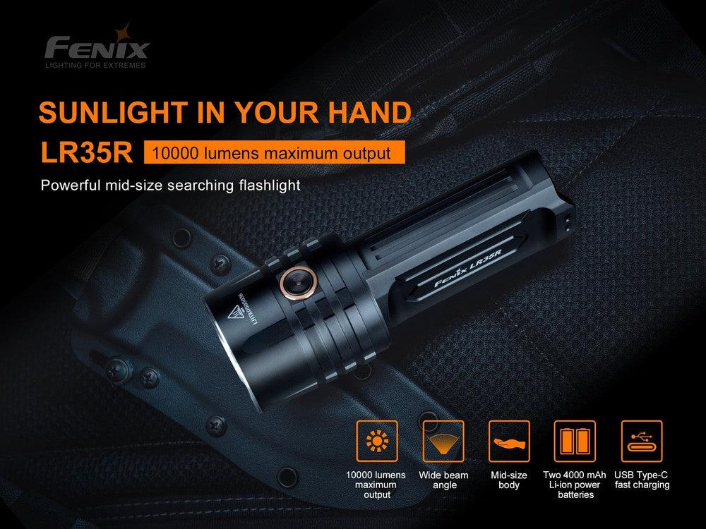 Fenix LR35R Rechargeable LED Flashlight - 10,000 Lumens-sku-44858591609128-Safety Glasses USA-3