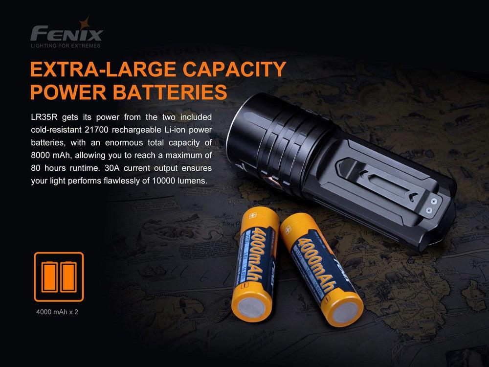 Fenix LR35R Rechargeable LED Flashlight - 10,000 Lumens-sku-44858591609128-Safety Glasses USA-6