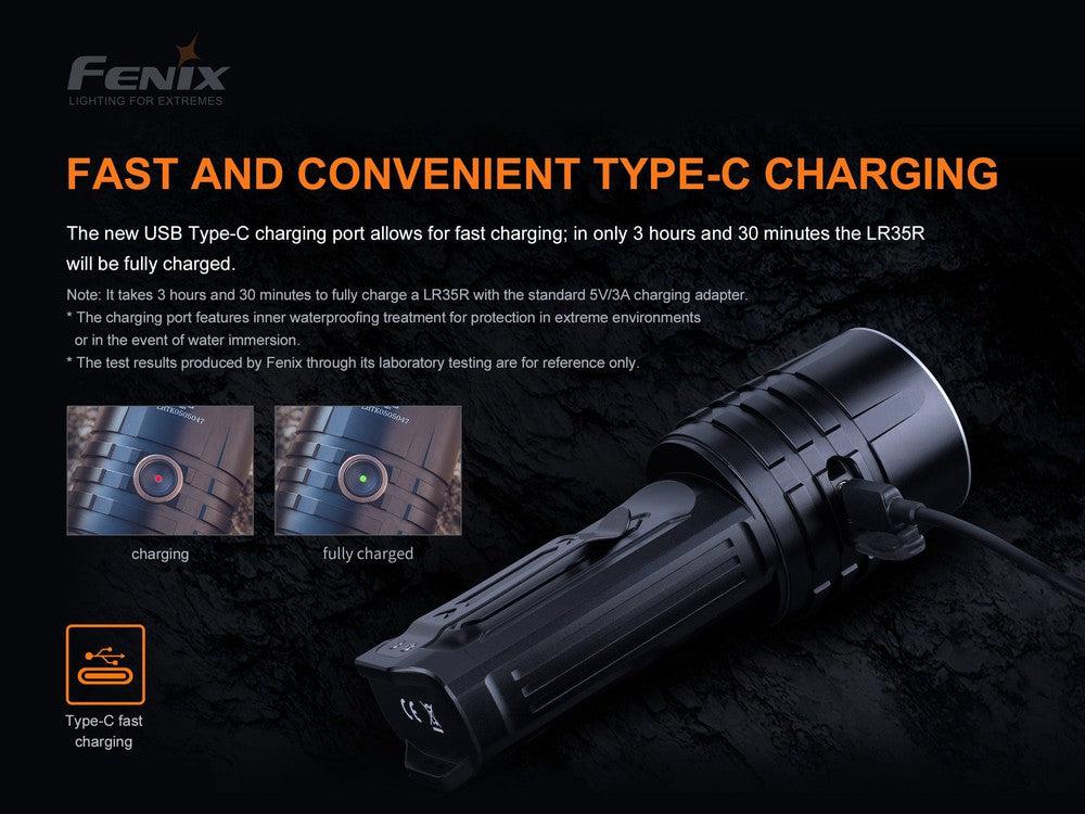Fenix LR35R Rechargeable LED Flashlight - 10,000 Lumens-sku-44858591609128-Safety Glasses USA-7