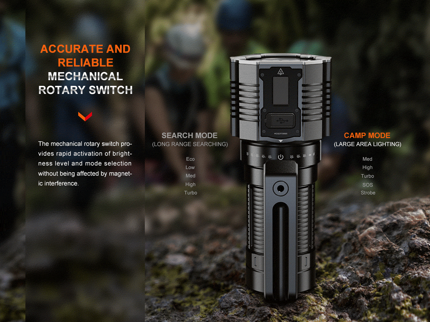 Fenix LR60R Rotary Switch Rechargeable Searchlight - 21000 Lumens-FX-LR60R-Safety Glasses USA-6