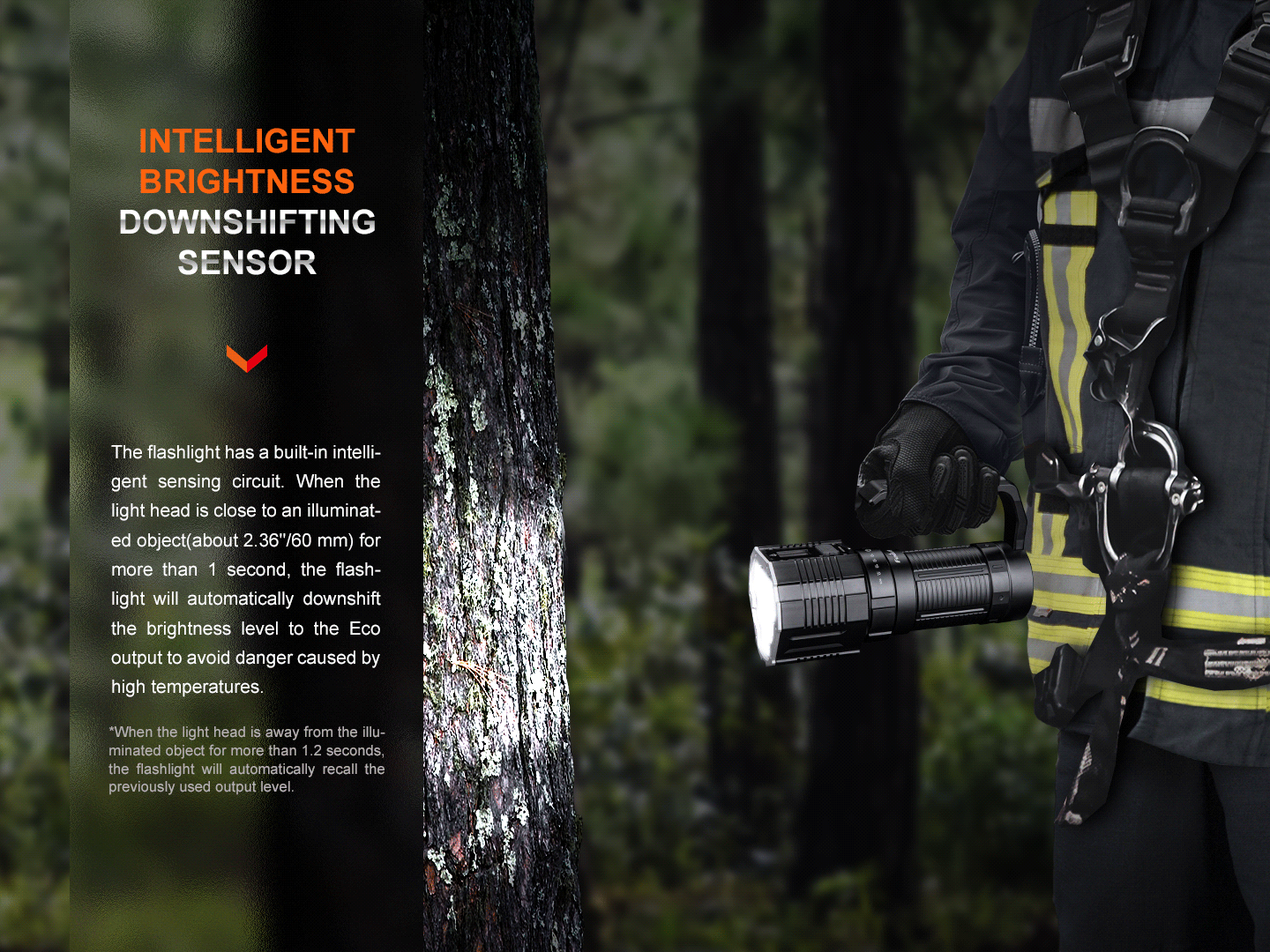 Fenix LR60R Rotary Switch Rechargeable Searchlight - 21000 Lumens-FX-LR60R-Safety Glasses USA-12