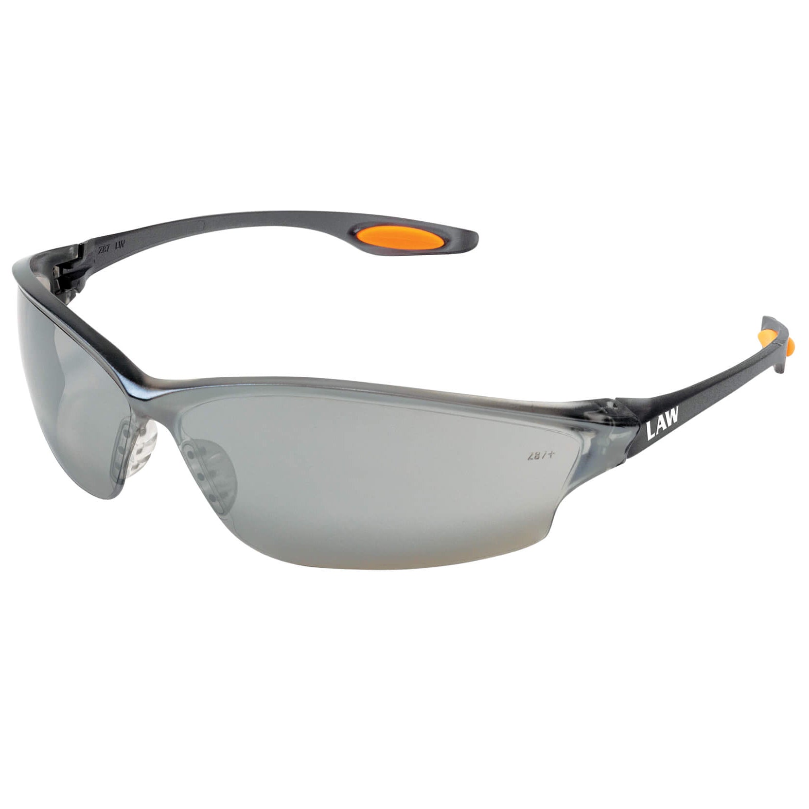 MCR Safety Law LW2 Safety Glasses with Silver Mirror Lens - Main Image