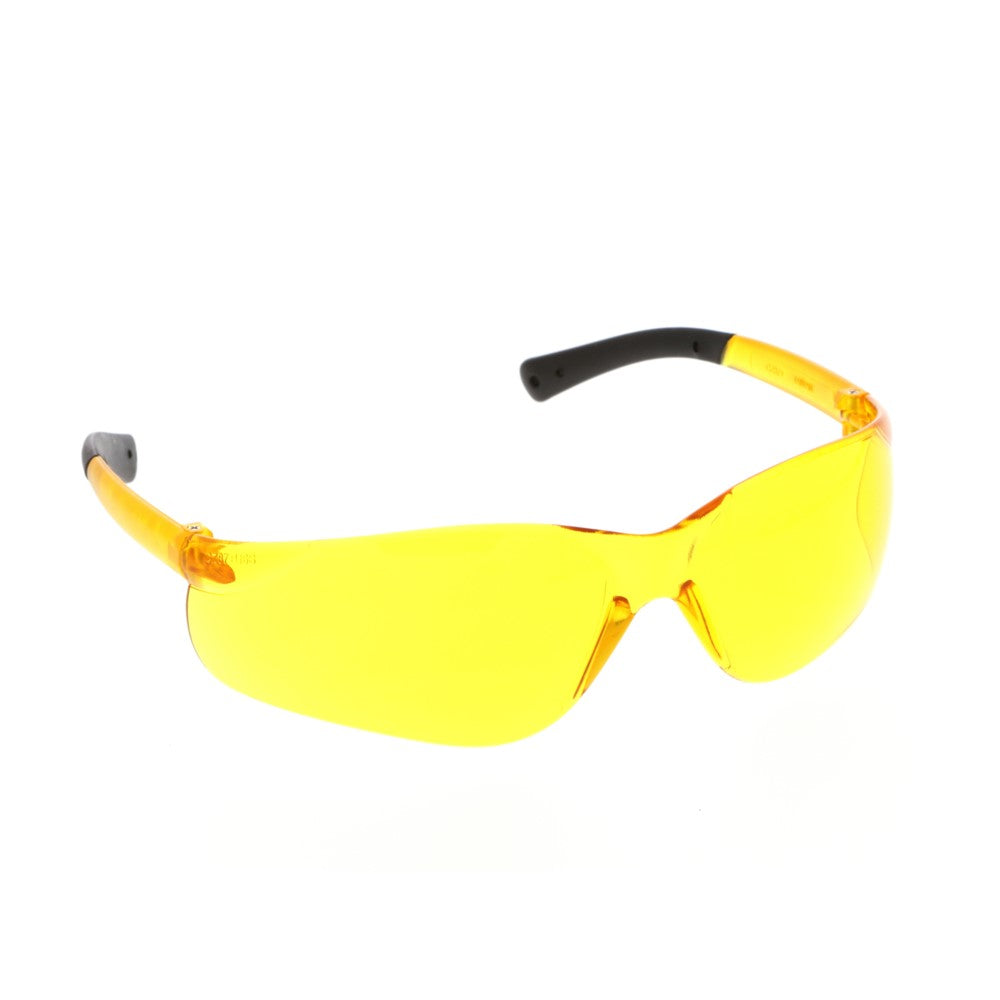 MCR Safety BearKat BK1 BK114 Safety Glasses with Amber Lenses Right Front Lens View