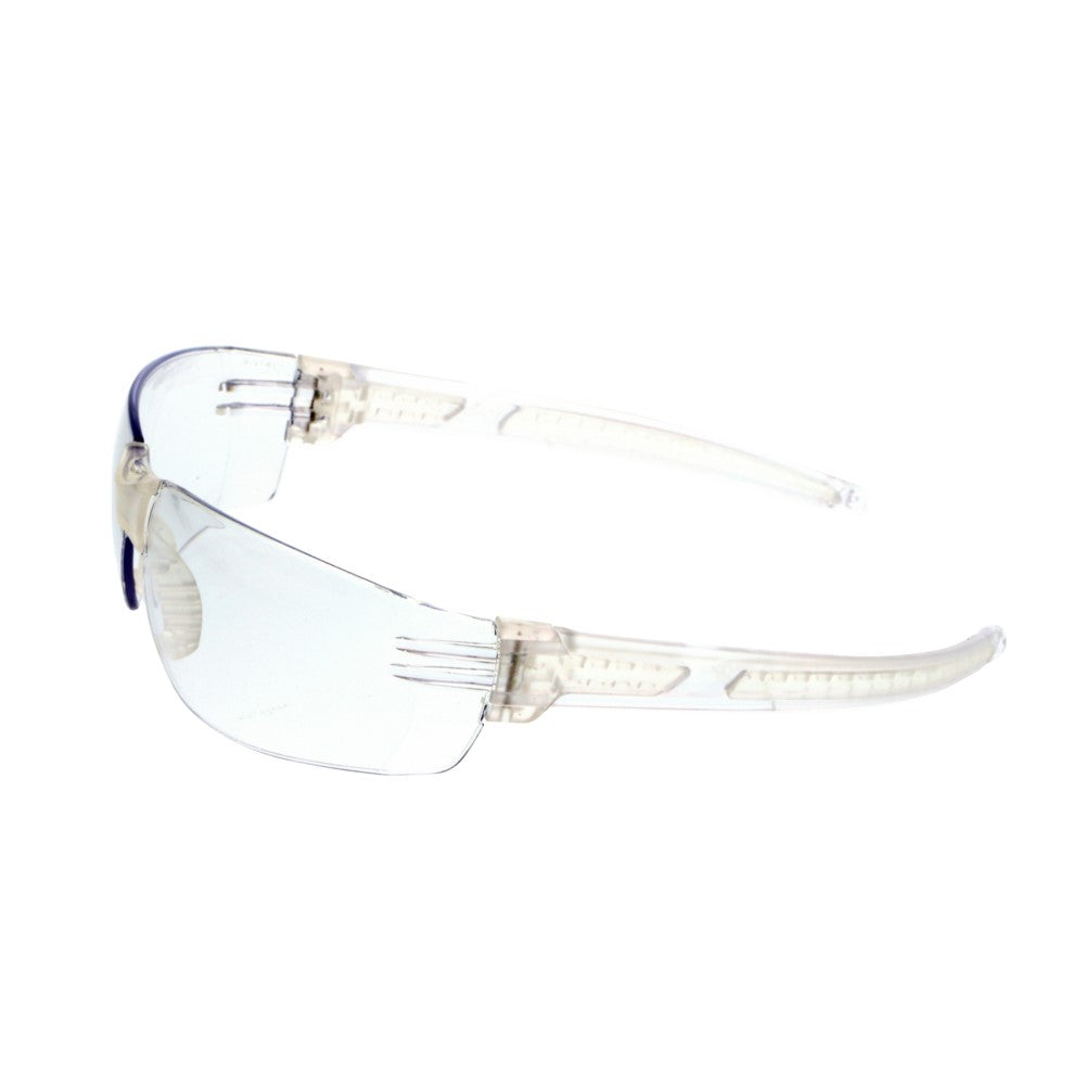 MCR Safety HK210PF HK2 Safety Glasses Clear MAX6 Anti-Fog Lenses Left Temple View
