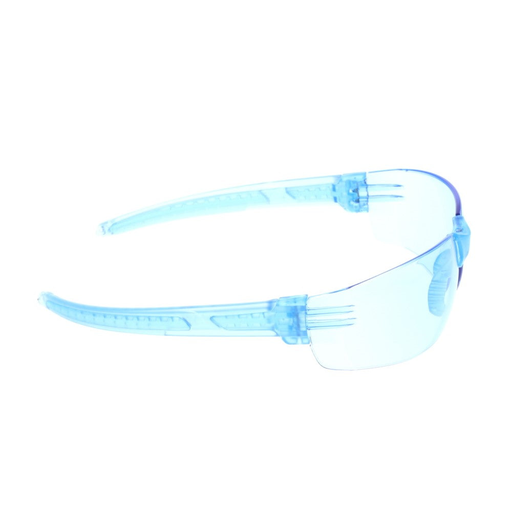 MCR Safety Hulk HK2 HK213PF Safety Glasses with Light Blue Anti-Fog Lenses Right Temple