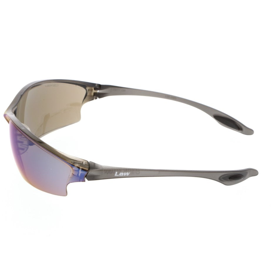 MCR Safety Law 2 Safety Glasses with Blue Mirror Lens-Safety Glasses USA-3