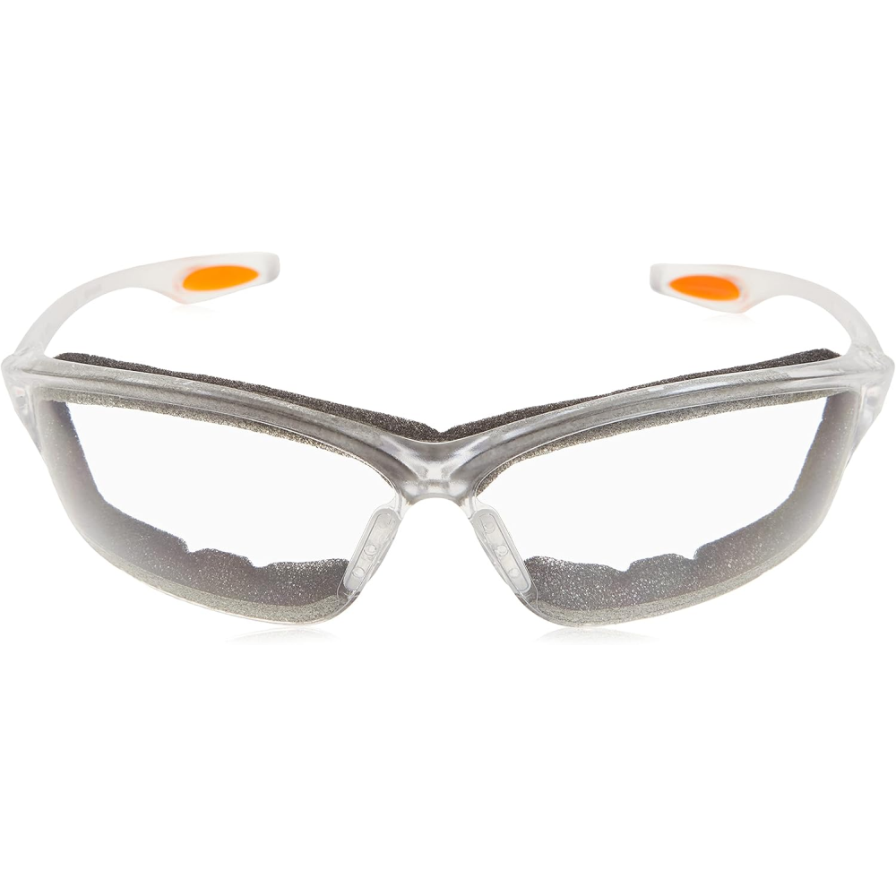 MCR Safety Law LW3 Foam-Lined Safety Glasses with Clear Anti-Fog Lenses front view