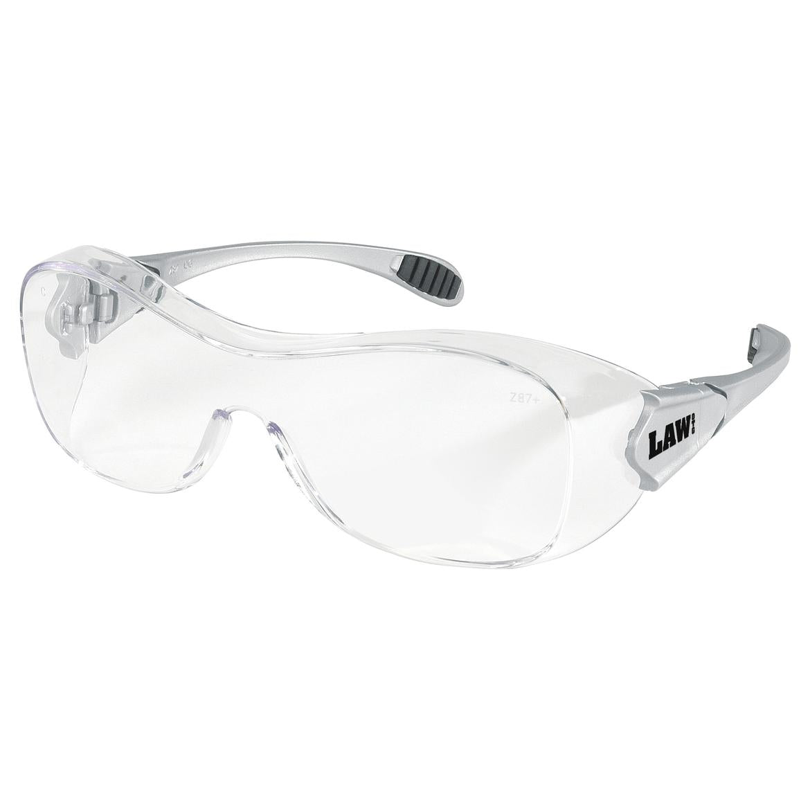 MCR Safety OG110AF Law OTG Safety Glasses with Clear Anti-Fog Lenses