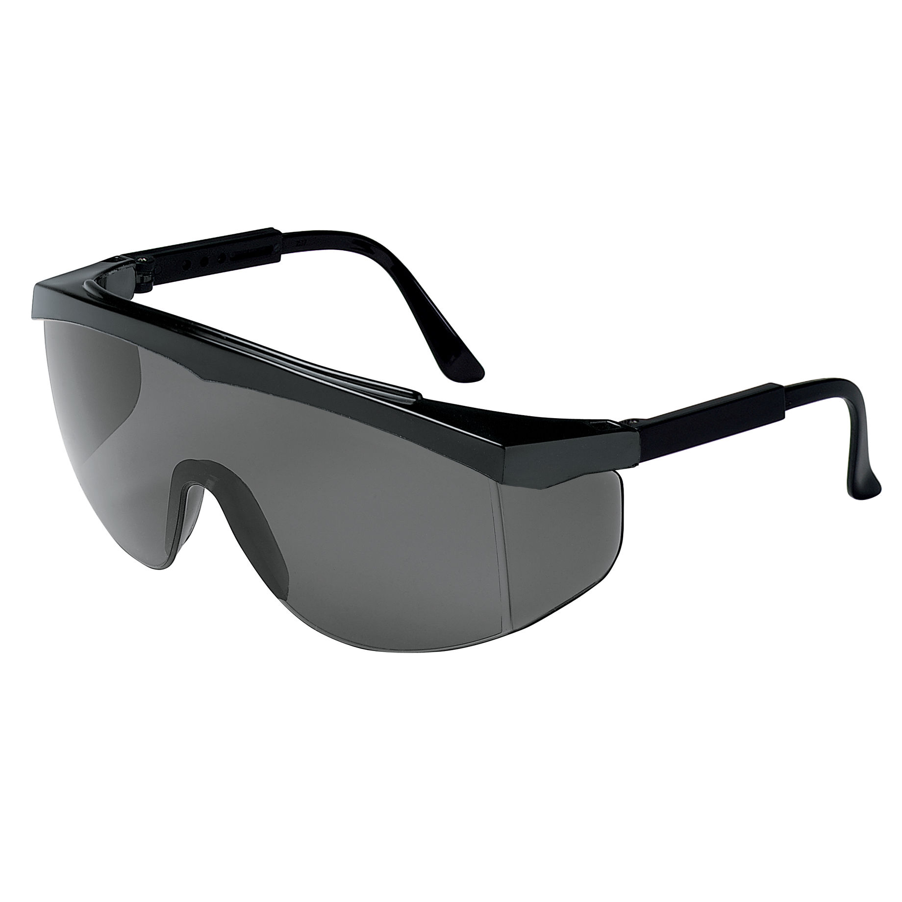 MCR Safety SS1 Safety Glasses SS112 Black Frame with Gray Lens