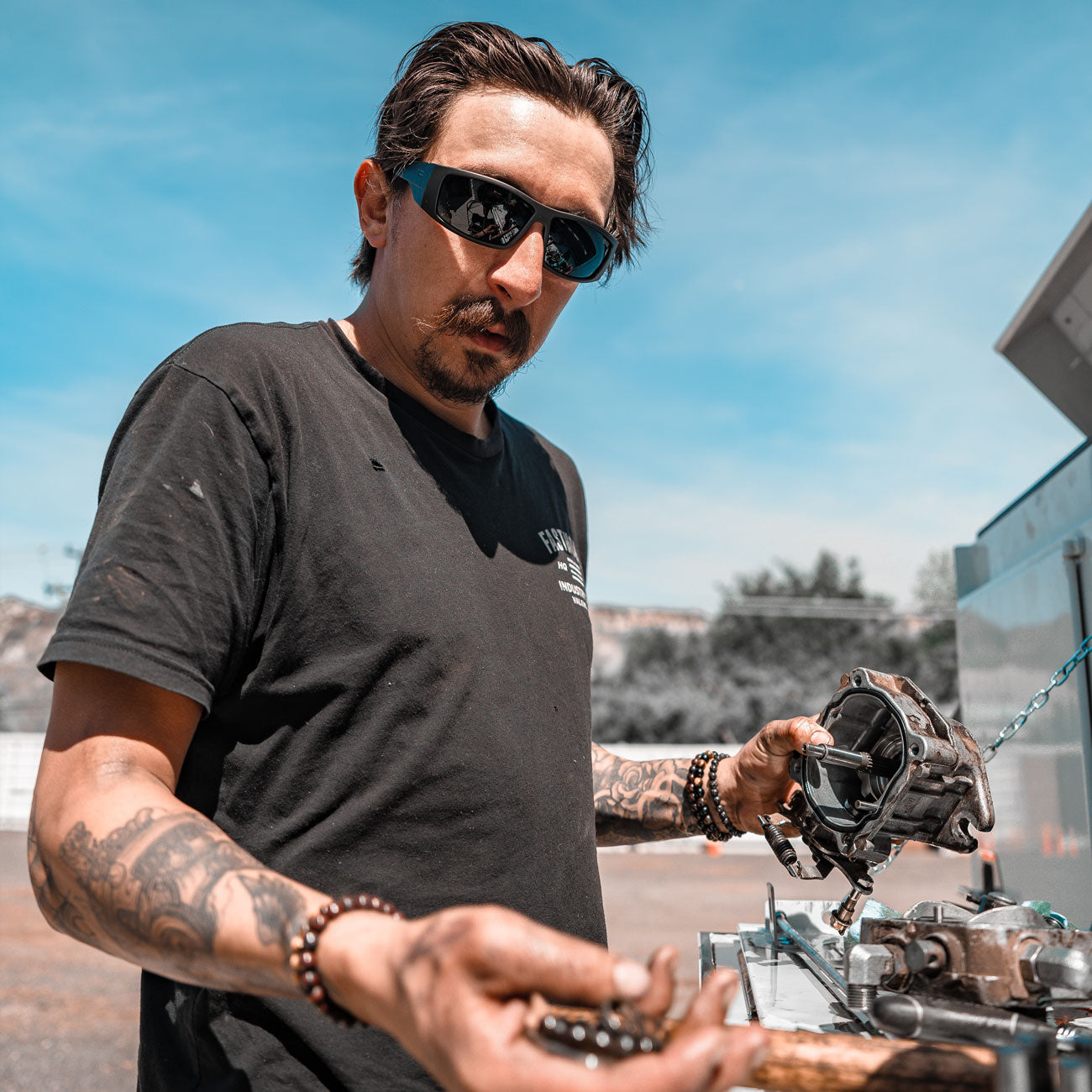 TOROE FALCON ANSI Z87+ Polarized Safety Glasses-5