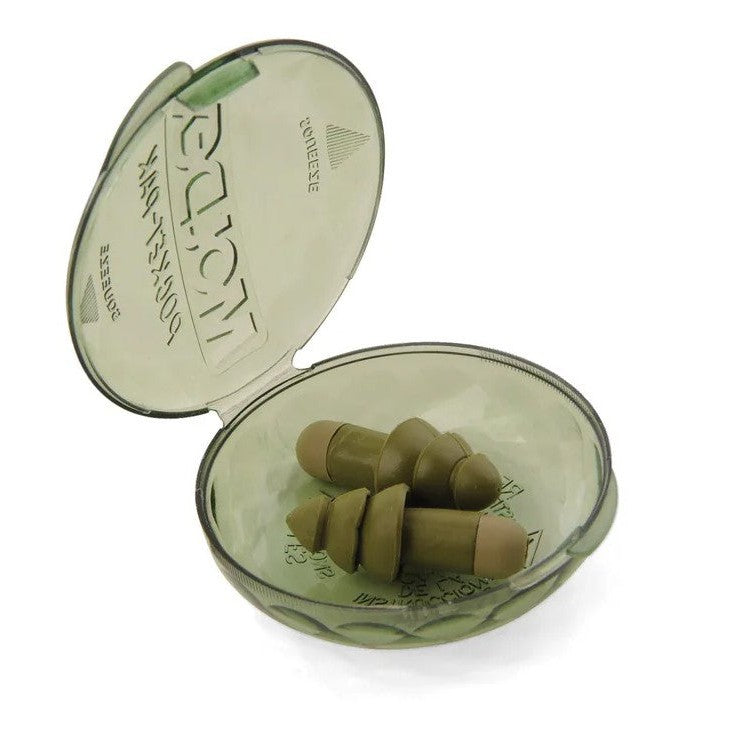 Moldex Camo Rockets Reusable Uncorded Earplugs with Case Open