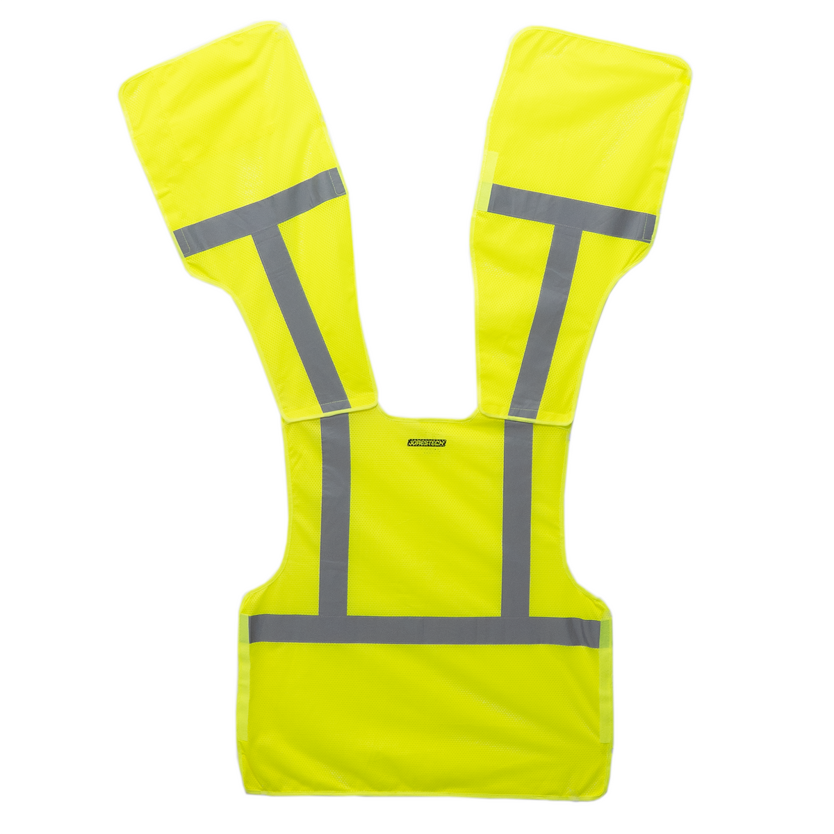Jorestech Hi-Vis Yellow Mesh Tearaway Safety Vest with 2” Reflective Strips and Pocket