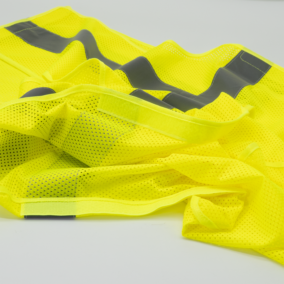 Jorestech Hi-Vis Yellow Mesh Tearaway Safety Vest with 2” Reflective Strips and Pocket