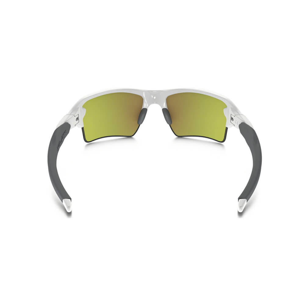 Oakley Flak 2.0 XL Sunglasses with Polished White Frame and Fire Iridium Lens-Safety Glasses USA