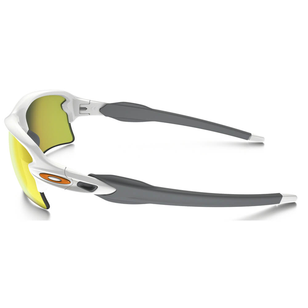 Oakley Flak 2.0 XL Sunglasses with Polished White Frame and Fire Iridium Lens-Safety Glasses USA