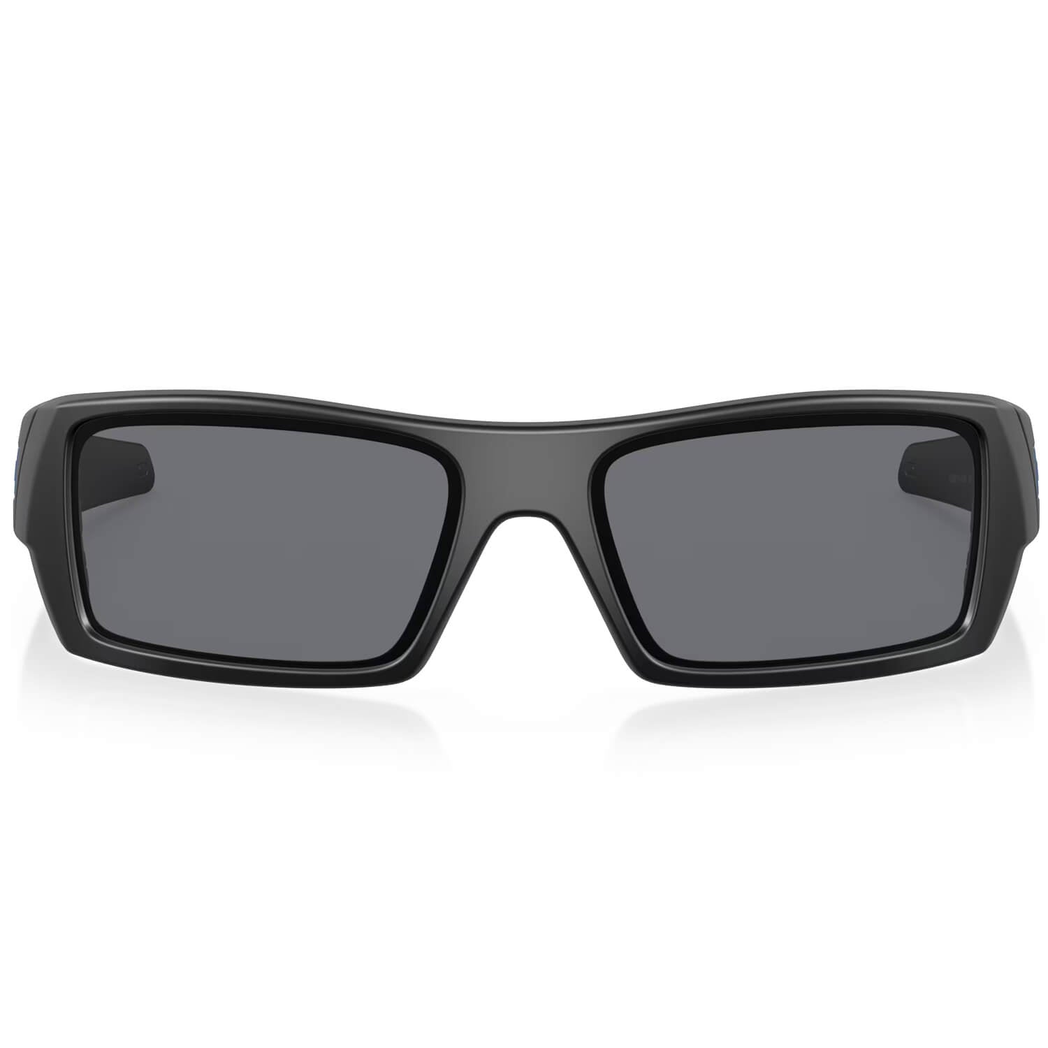 Oakley SI Thin Blue Line Gascan Sunglasses Matte Black with Grey Lenses-Safety Glasses USA