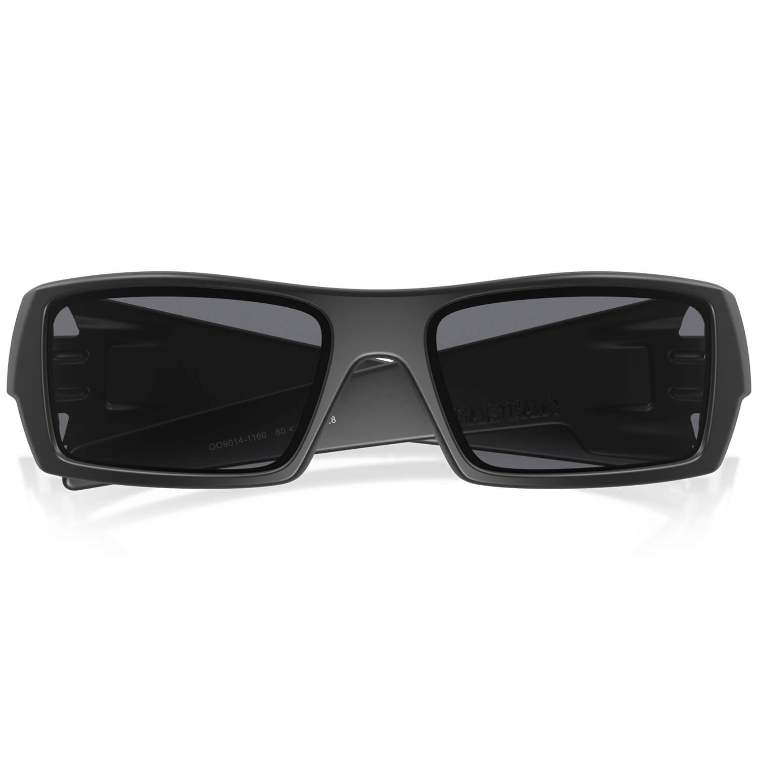 Oakley SI Thin Blue Line Gascan Sunglasses Matte Black with Grey Lenses-Safety Glasses USA