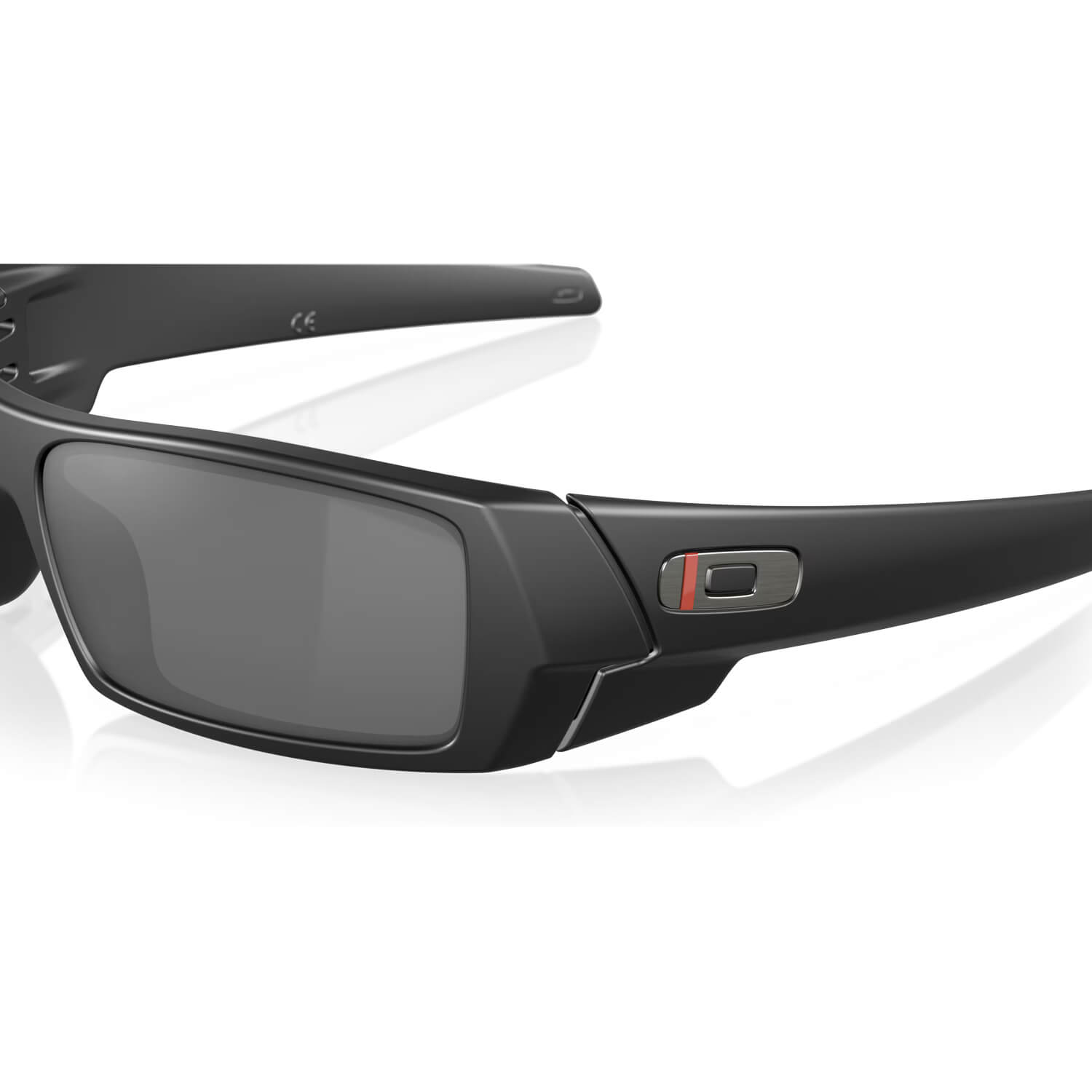 Oakley SI Thin Red Line Gascan Sunglasses Matte Black with Black Iridium Lenses-Safety Glasses USA