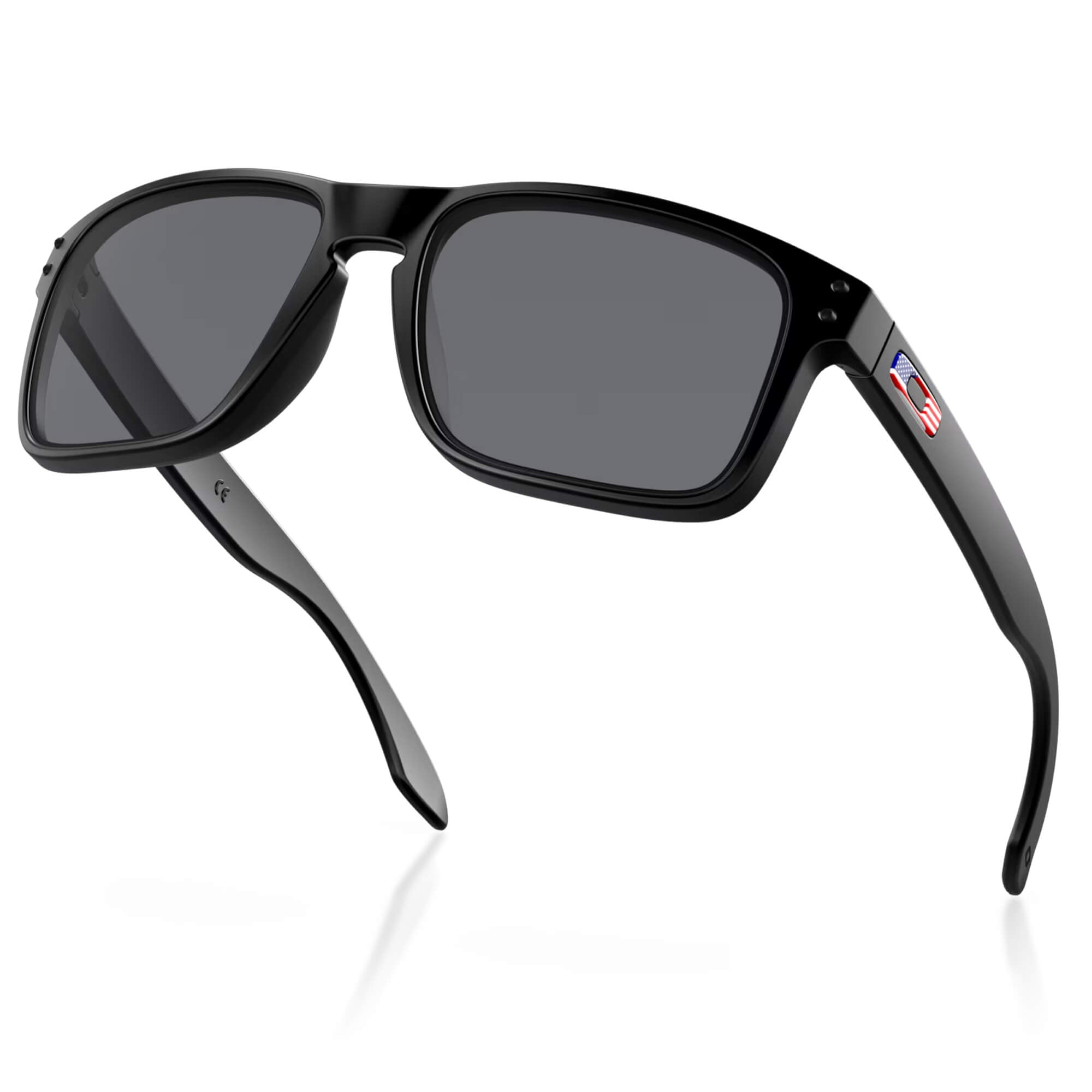 Oakley SI Holbrook USA Flag Sunglasses Matte Black with Gray Lenses-Safety Glasses USA-4
