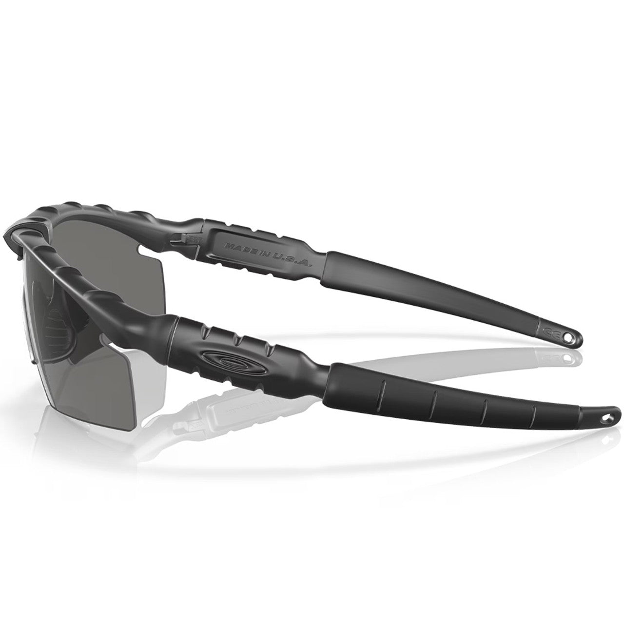 Oakley SI Ballistic M Frame 2.0 Strike ANSI Z87.1 Stamped Black with Grey Anti-Fog Lens Left Temple