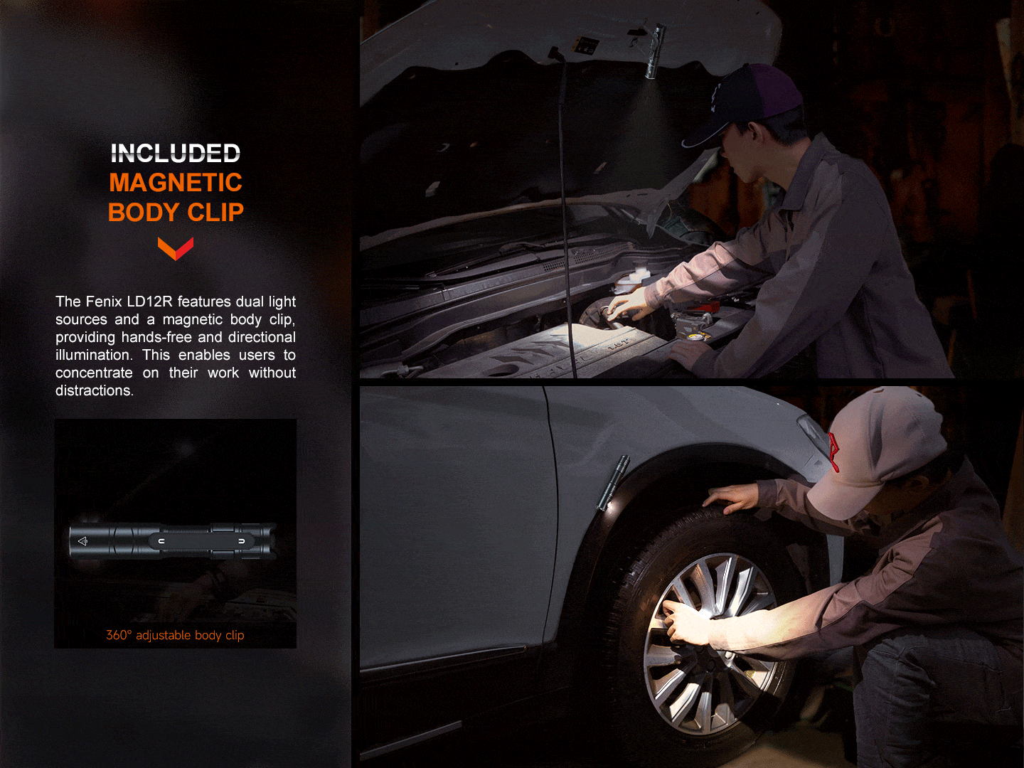 Fenix LD12R Dual Light Flashlight - 600 Lumens-FX-LD12R-Safety Glasses USA-5