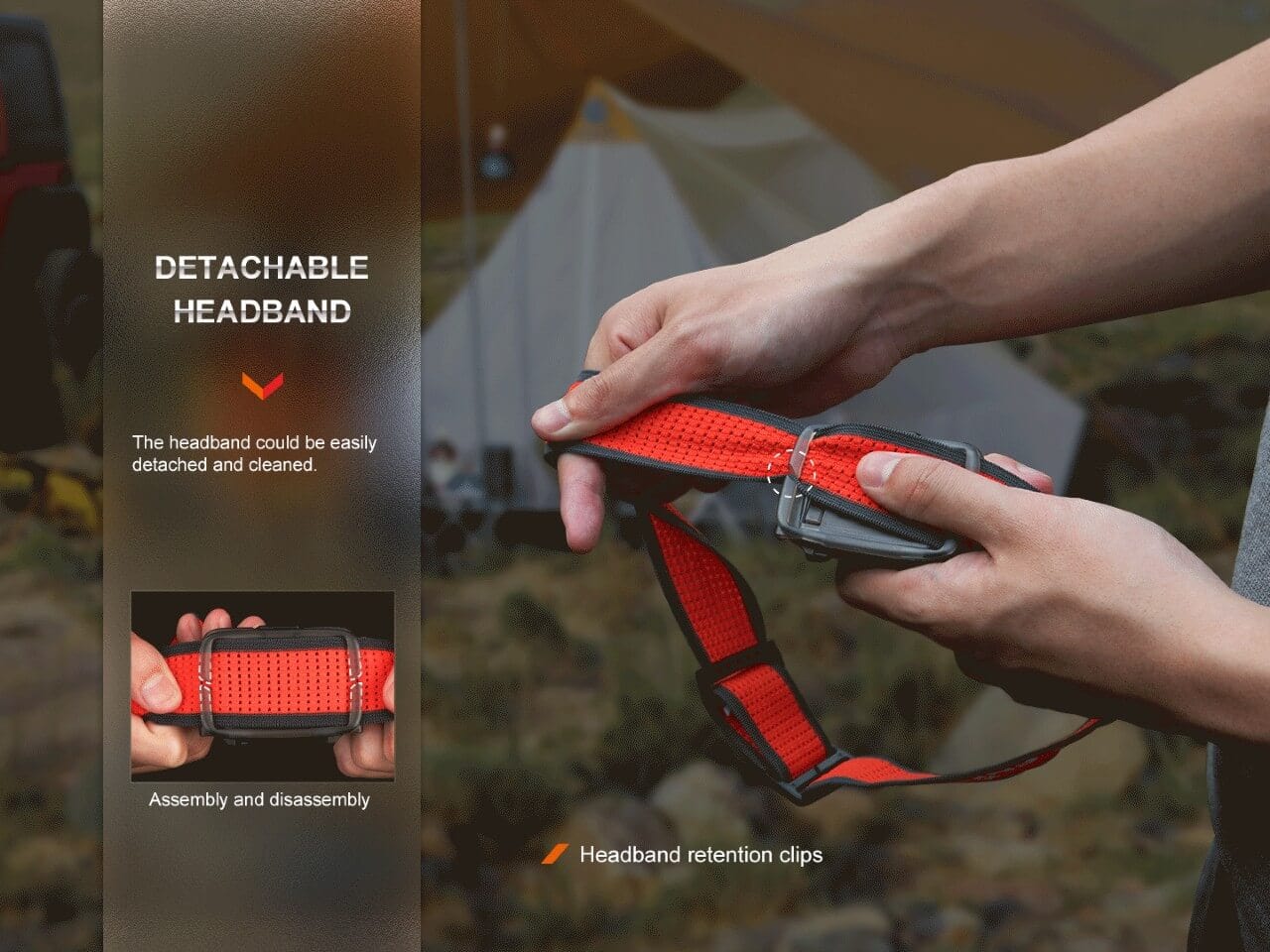 Fenix HL16 Lightweight Outdoor Hiking LED Headlamp--Safety Glasses USA-8