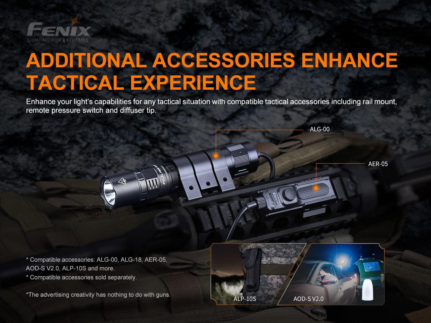 Fenix PD36 TAC Tactical Flashlight - 3000 Lumens-sku-44858620772648-Safety Glasses USA-12