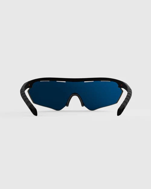 Randolph Phantom 2.0 Shooting Glasses Kit with Black Frame and HD Medium, Dark Purple and Blue Ice Lenses Inside Lens View