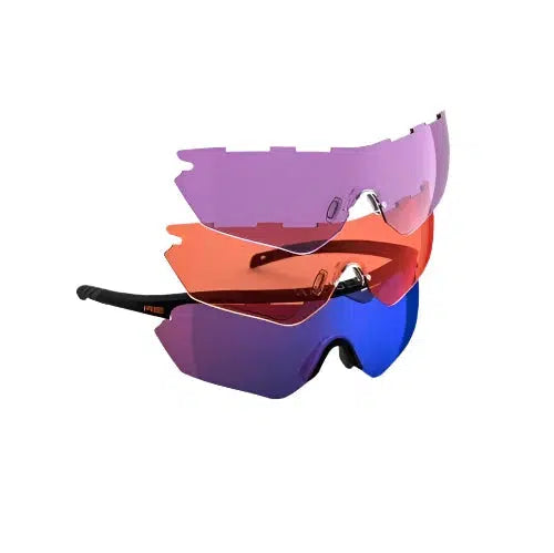 Randolph Phantom 2.0 Shooting Glasses Three-Lens Kit-HD Medium - Dark Purple - Blue Ice-RE-PM009-Safety Glasses USA-5
