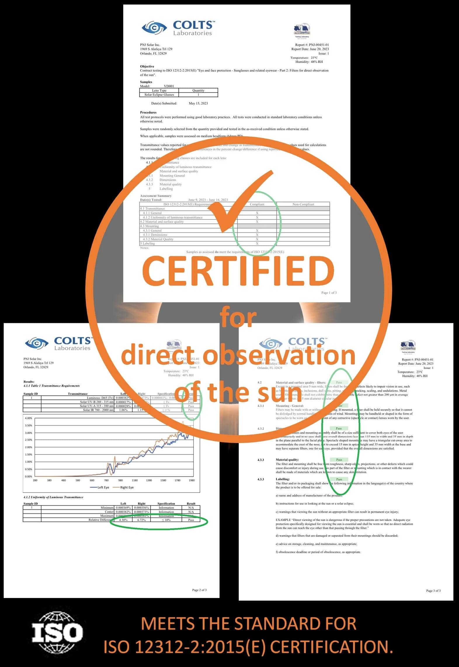 PNJ Eclipse Glasses ISO Certified Solar Eclipse Glasses - Mixed 10-Pack-PNJ-MIX-10-Safety Glasses USA-5