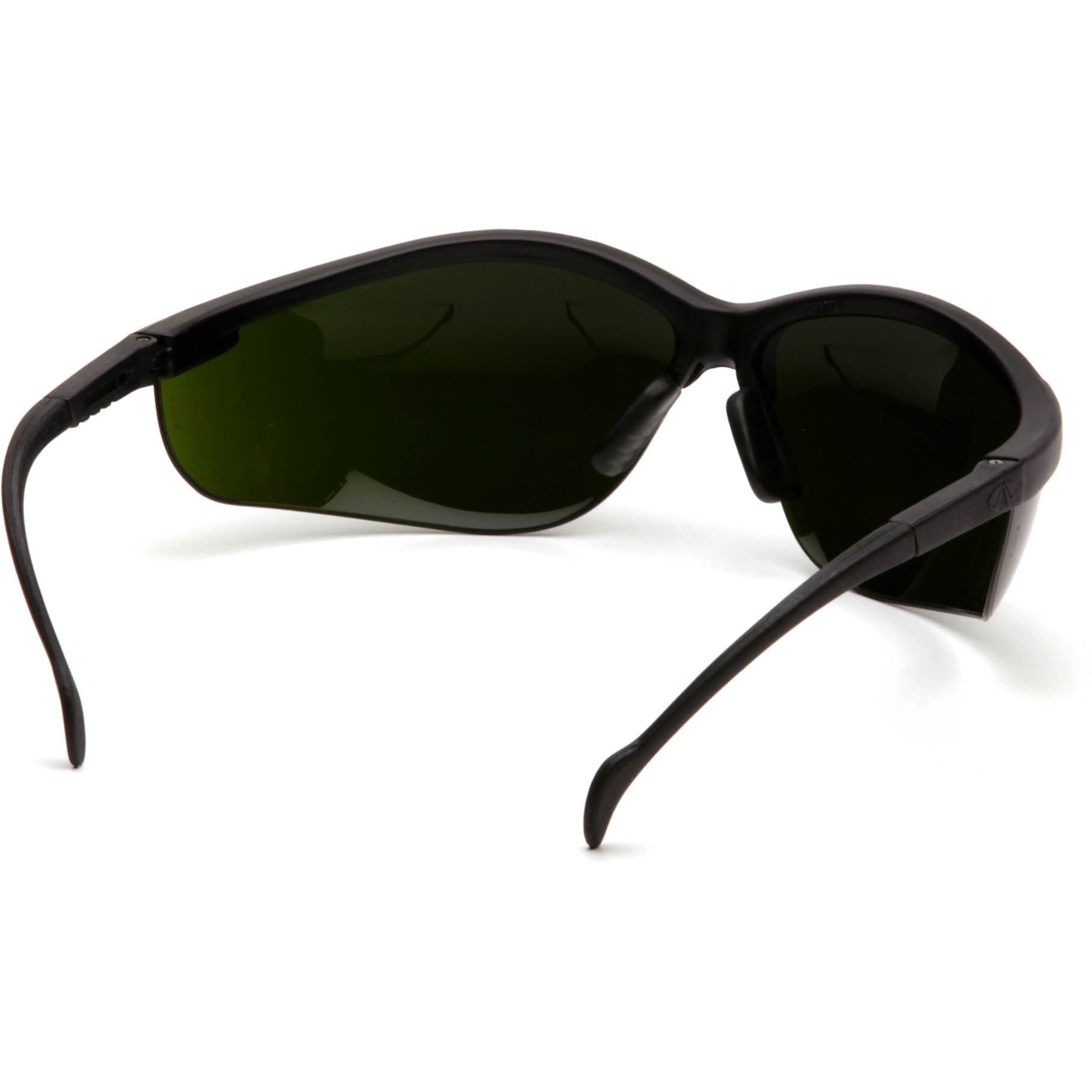 Pyramex Venture 2 Safety Glasses with Black Frame and Shade 5.0 Lens Inside Lens View