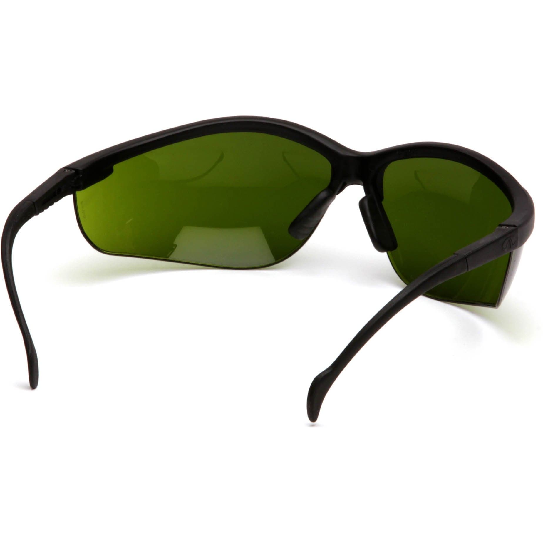 Pyramex Venture 2 Safety Glasses with Black Frame and Shade 3.0 Lens Inside Lens View