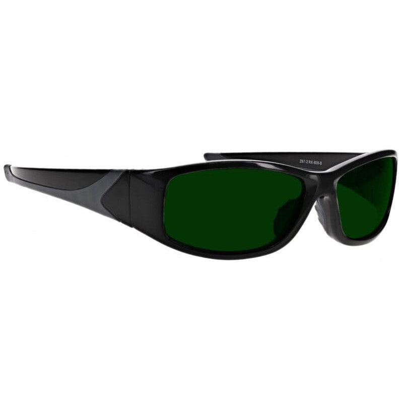 Phillips 808 Green Welding Safety Glasses with Black Frame