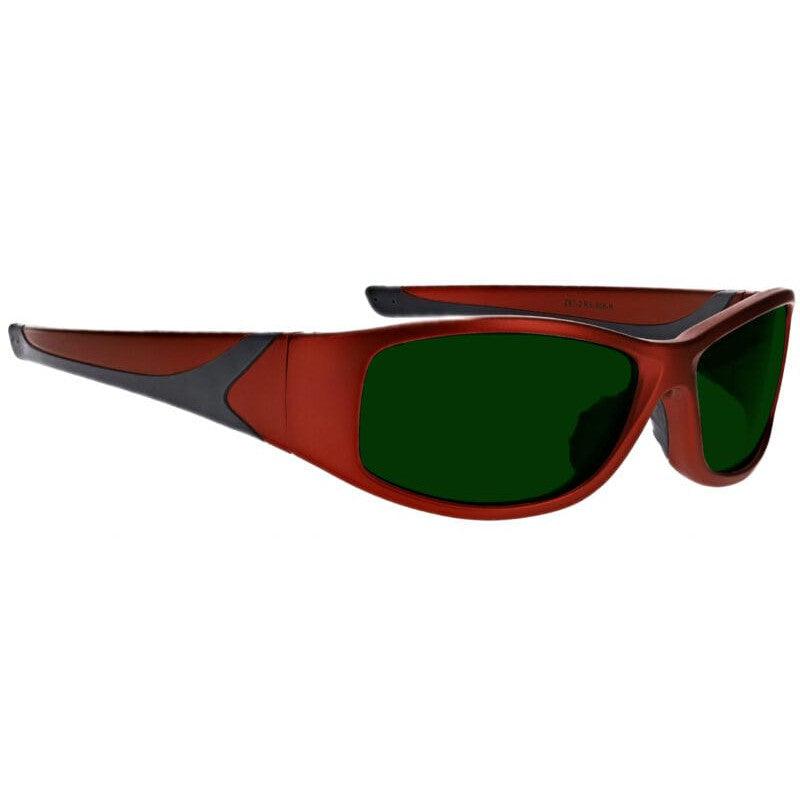 Phillips 808 Green Welding Safety Glasses with Red Frame