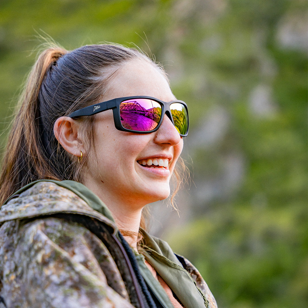 Detour Breach Z87+ Safety Glasses with Matte Black Frame and Polarized Pink Lens-BREACH-516-Safety Glasses USA-2