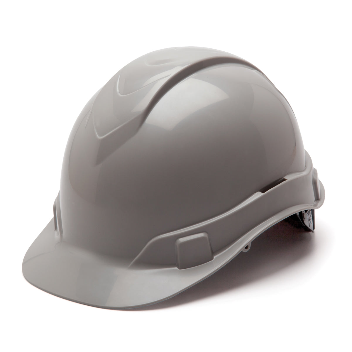 Pyramex HP44112 Ridgeline Cap Style Hard Hat - 4-Point Ratchet Suspension - Gray